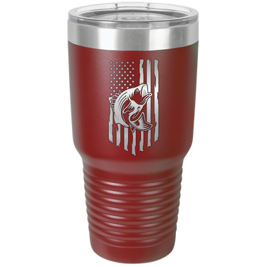 Rustic Us Flag Design Tumbler